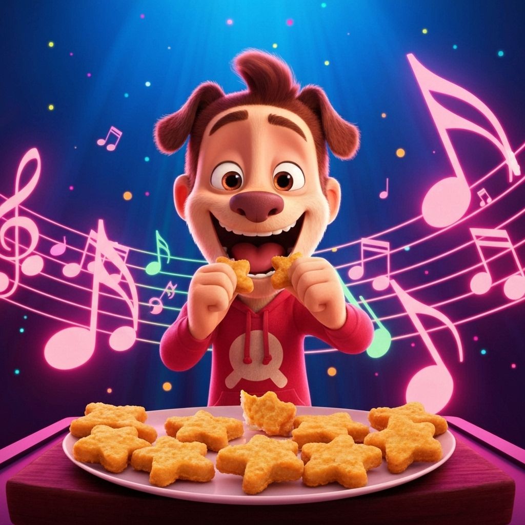 Chicken Stars Song Musical Notes